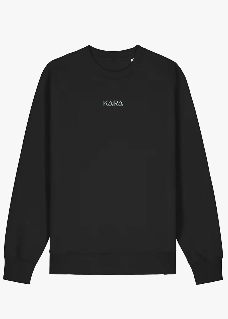 CREWNECK KARA CONGO FLAG BLACK