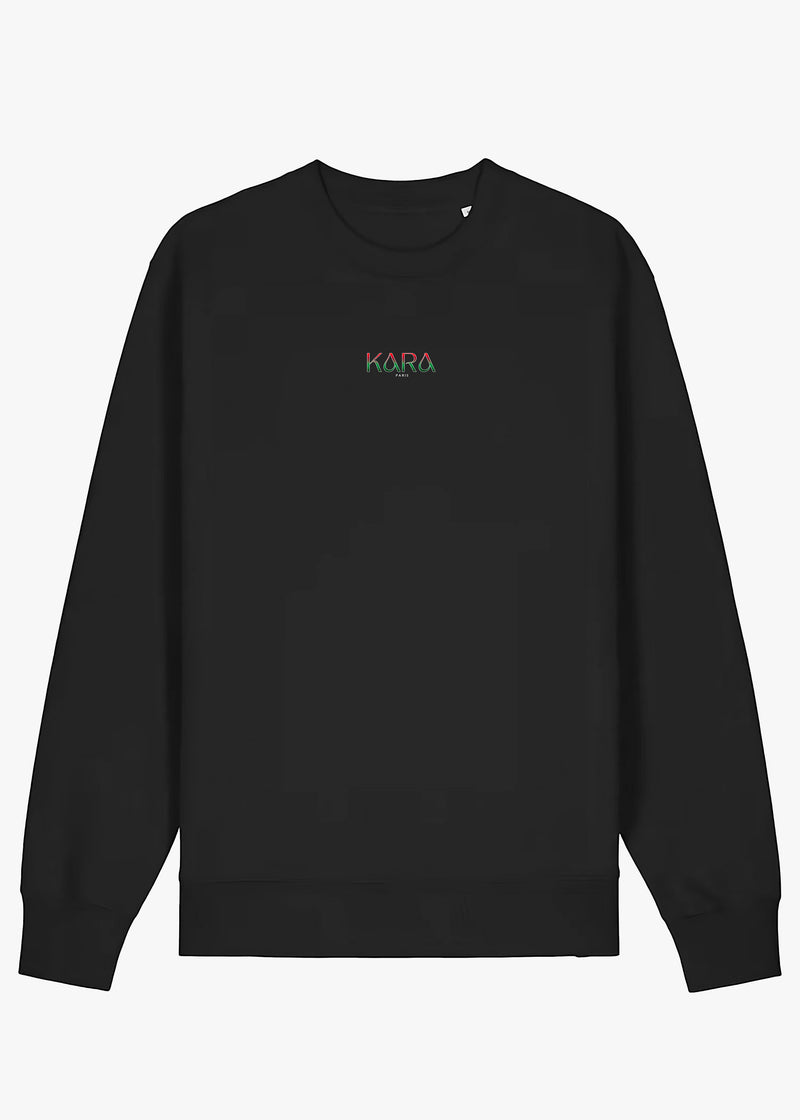 CREWNECK KARA PALESTINE KIDS BLACK