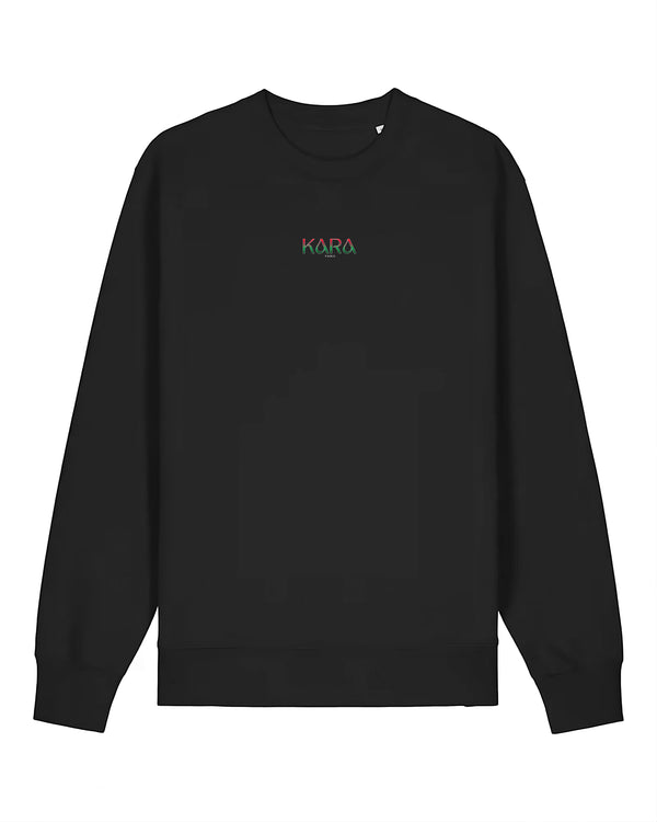 CREWNECK KARA PALESTINE SCRIPT BLACK