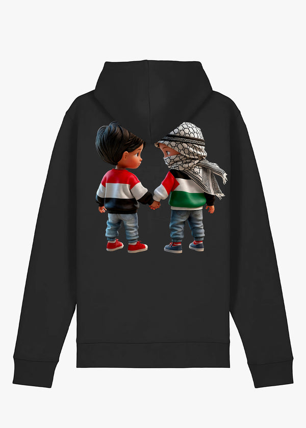 HOODIE KARA PALESTINE KIDS BLACK
