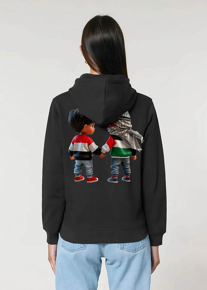 HOODIE KARA PALESTINE KIDS BLACK
