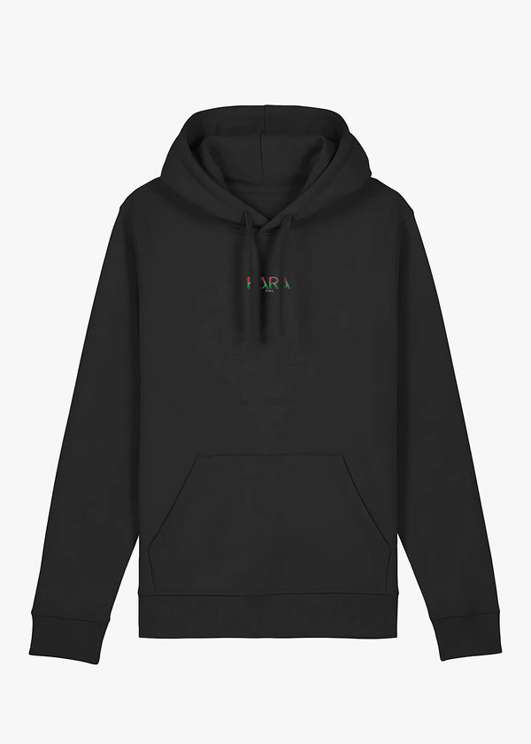 HOODIE KARA PALESTINE SCRIPT BLACK