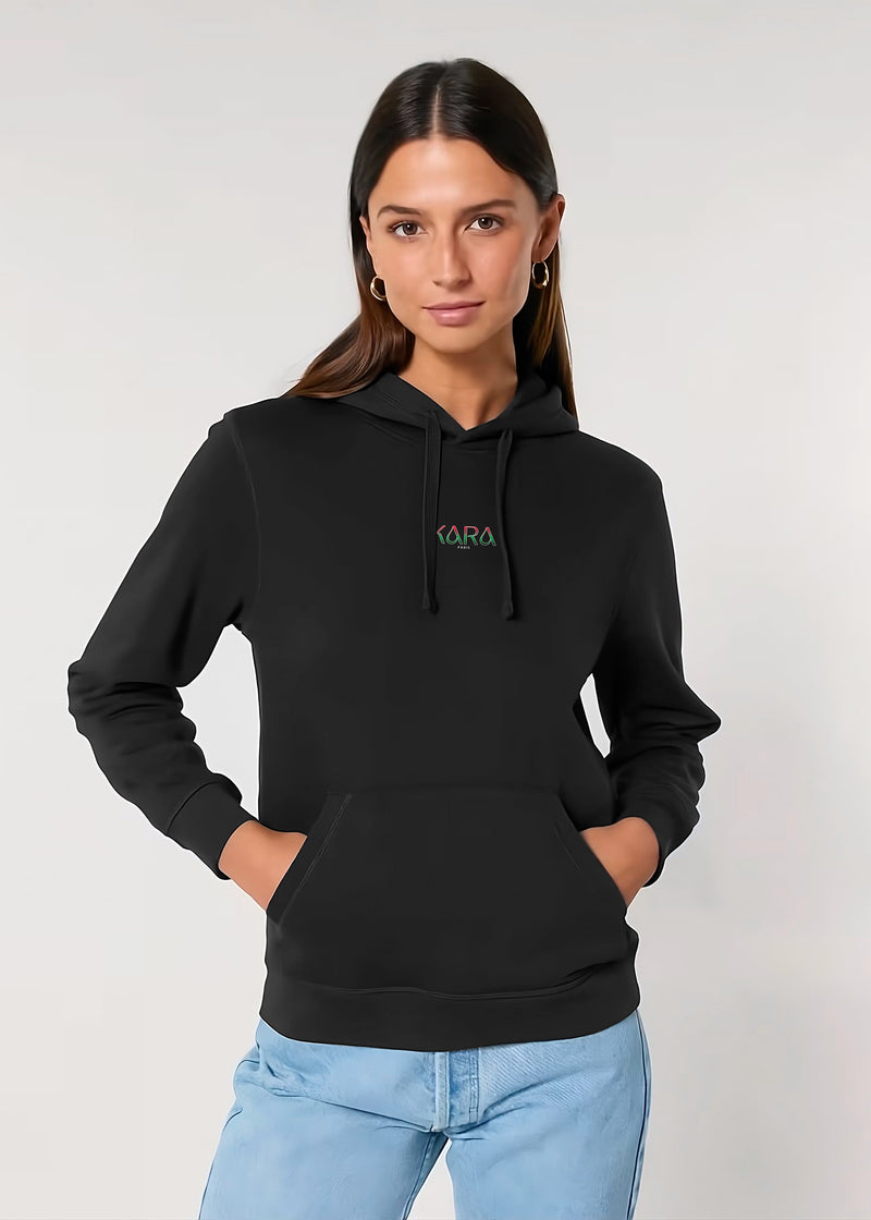 HOODIE KARA PALESTINE SCRIPT BLACK
