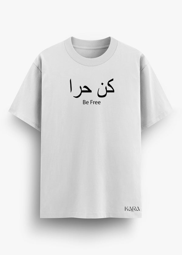T-SHIRT KARA BE FREE WHITE