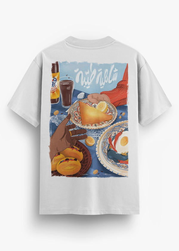 T-SHIRT KARA BREAKFAST WHITE