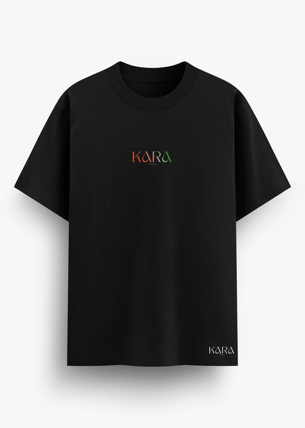 T-SHIRT KARA FEMME CHAPEAU BLACK