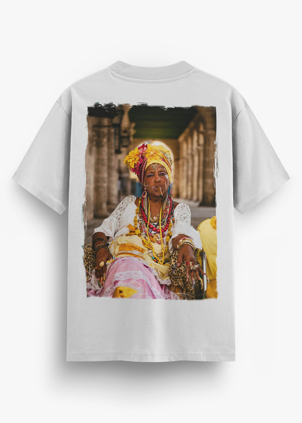 T-SHIRT KARA FEMME CIGAR WHITE