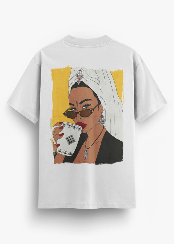 T-SHIRT KARA FEMME KAWA WHITE