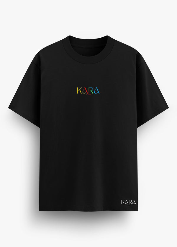 T-SHIRT KARA KABYLE DRAPEAU TISSAGE BLACK