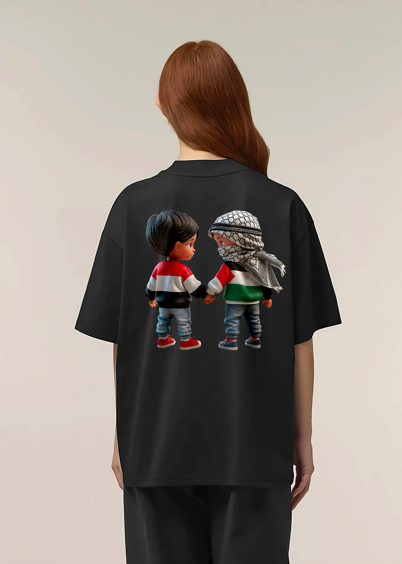 T-SHIRT KARA PALESTINE KIDS BLACK