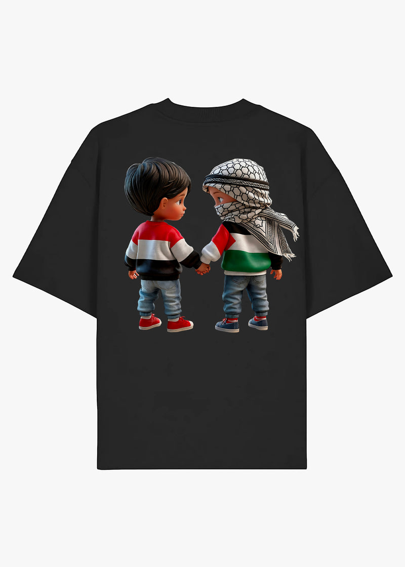 T-SHIRT KARA PALESTINE KIDS BLACK