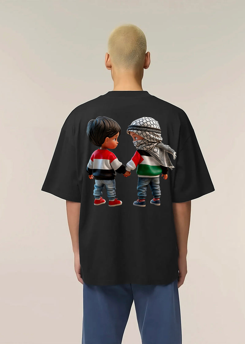 T-SHIRT KARA PALESTINE KIDS BLACK