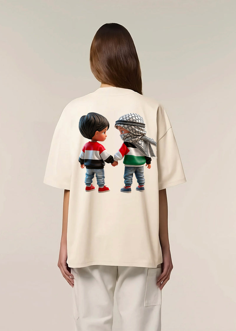 T-SHIRT KARA PALESTINE KIDS WHITE