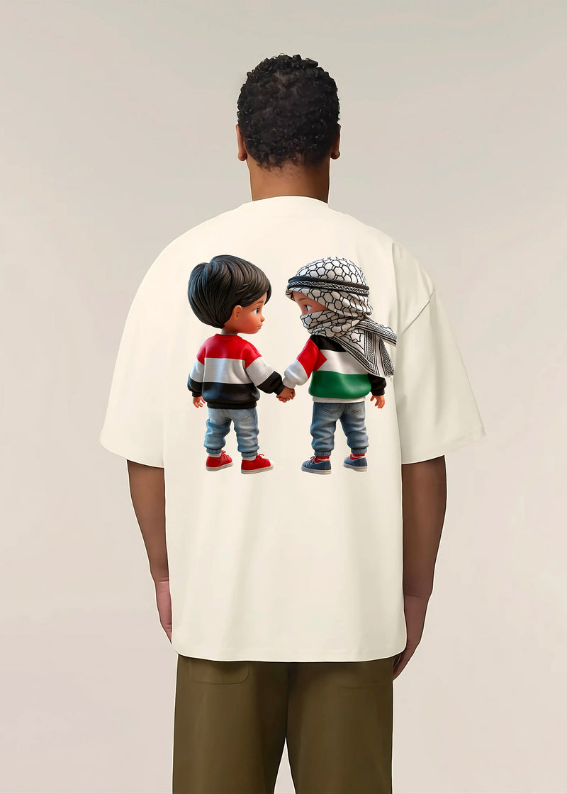 T-SHIRT KARA PALESTINE KIDS WHITE