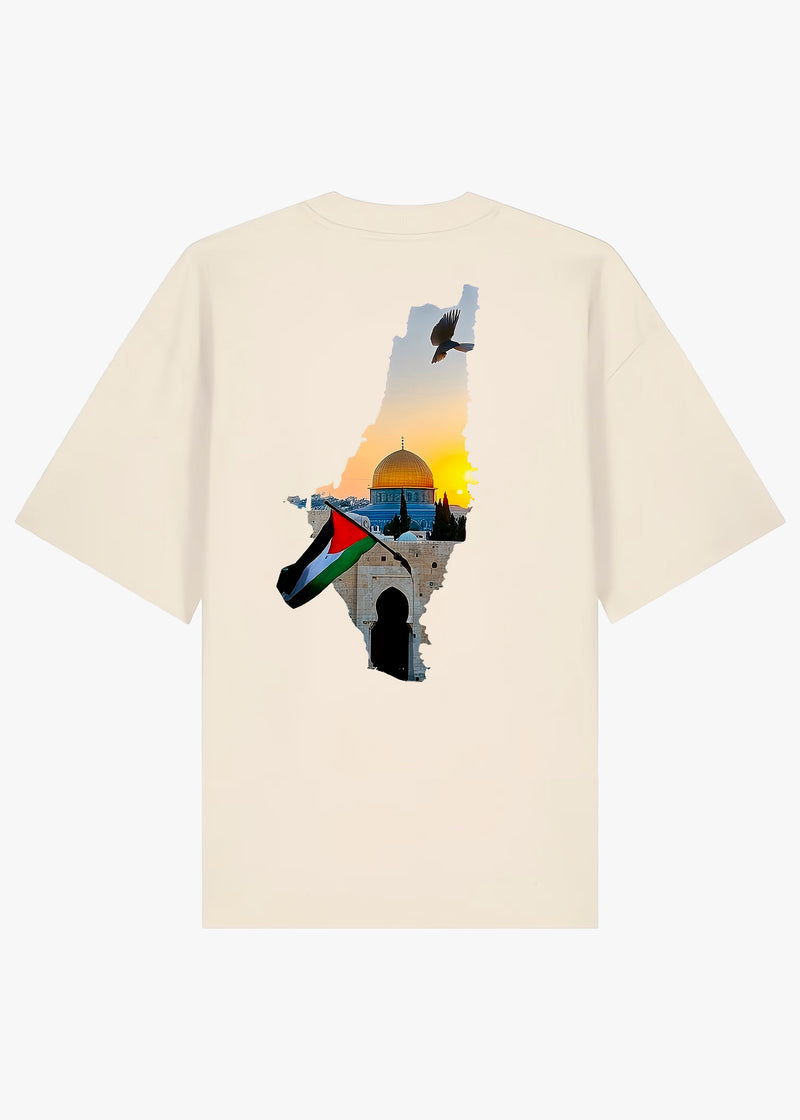T-SHIRT PALESTINE AL QOTZ WHITE