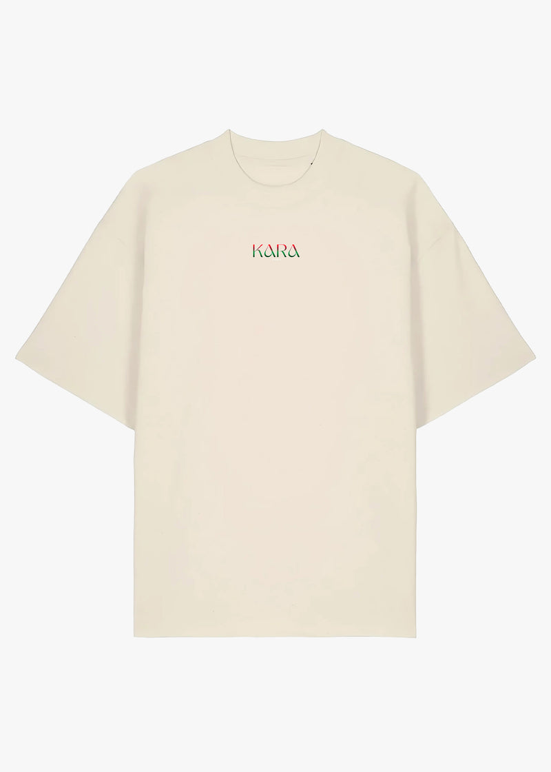 T-SHIRT KARA PALESTINE SCRIPT WHITE